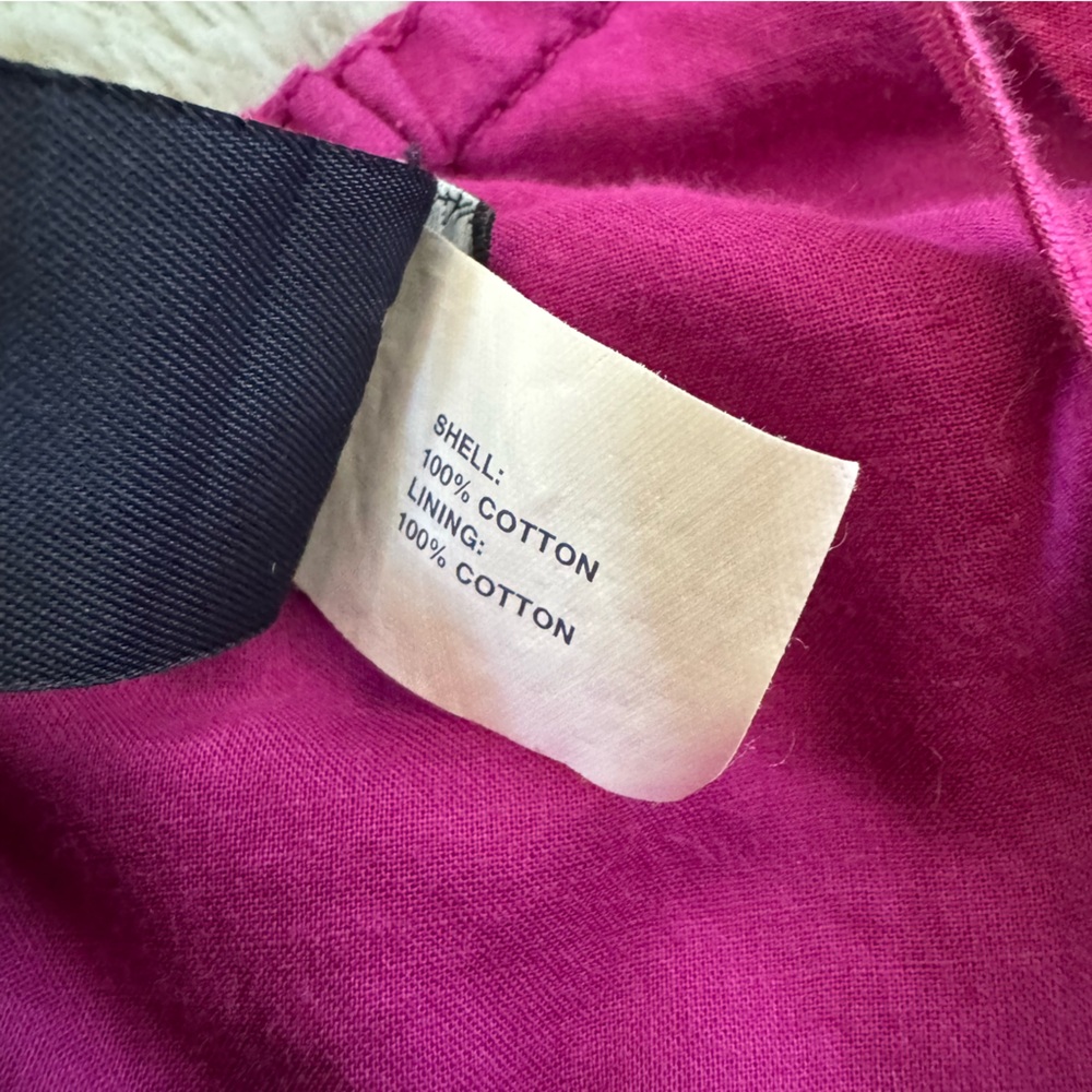 Vintage GAP pink fuschia Tiered Ruffle Eyelet Summer Dress sleeveless size 8 - Picture 13 of 14